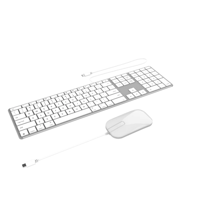 ZAGG wired USB-C keyboard and mouse bundle for macOS and iPadOS