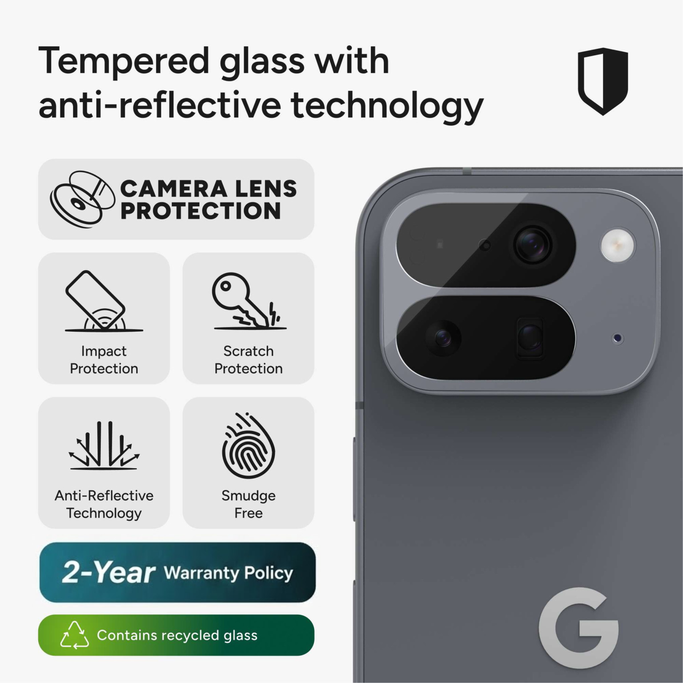 Aluminosilicate glass is strengthened with ion exchange technology for greater strength and scratch-resistance.