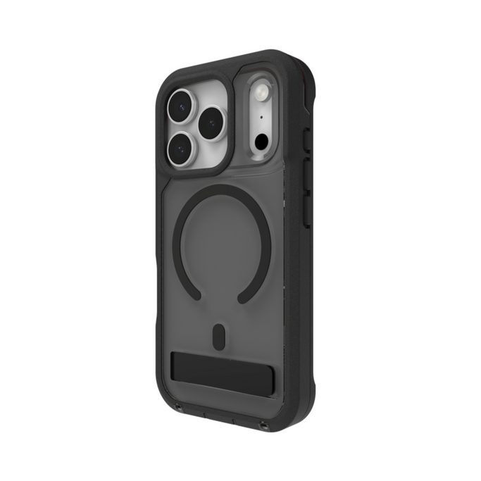 Rainier Snap Kickstand Case | iPhone 17 Pro/Pro Max, Smoke Black