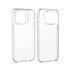 Essential Clear Case for iPhone 14 featuring anti-yellowing material and sleek fit.