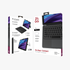 Pro Keys Connect Tablet Keyboard Case (US Layout) for iPad 13" Air (M4,M3,M2) in use with iPad Air M4, demonstrating overall product fit.