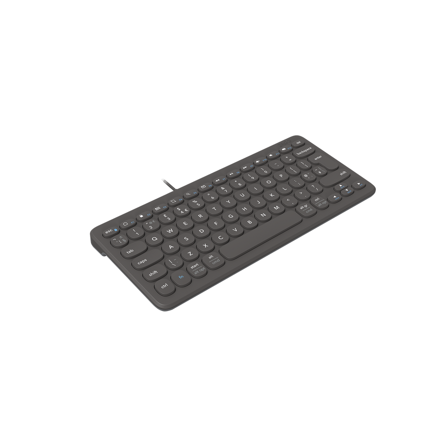 Connect 12C Compact Wired Keyboard (UK Layout)