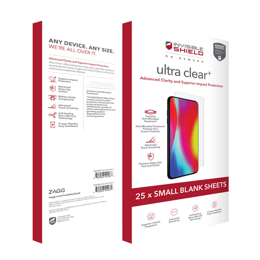 Ultra Clear Plus, 4 Layer Film, Small (Order in multiples of 25)