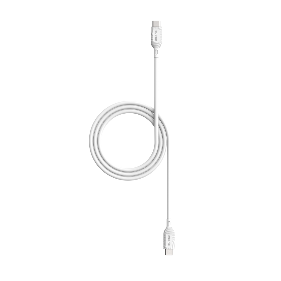 essentials USB-C to USB-C cable 60W TPE | charging cable 1m/2m, White