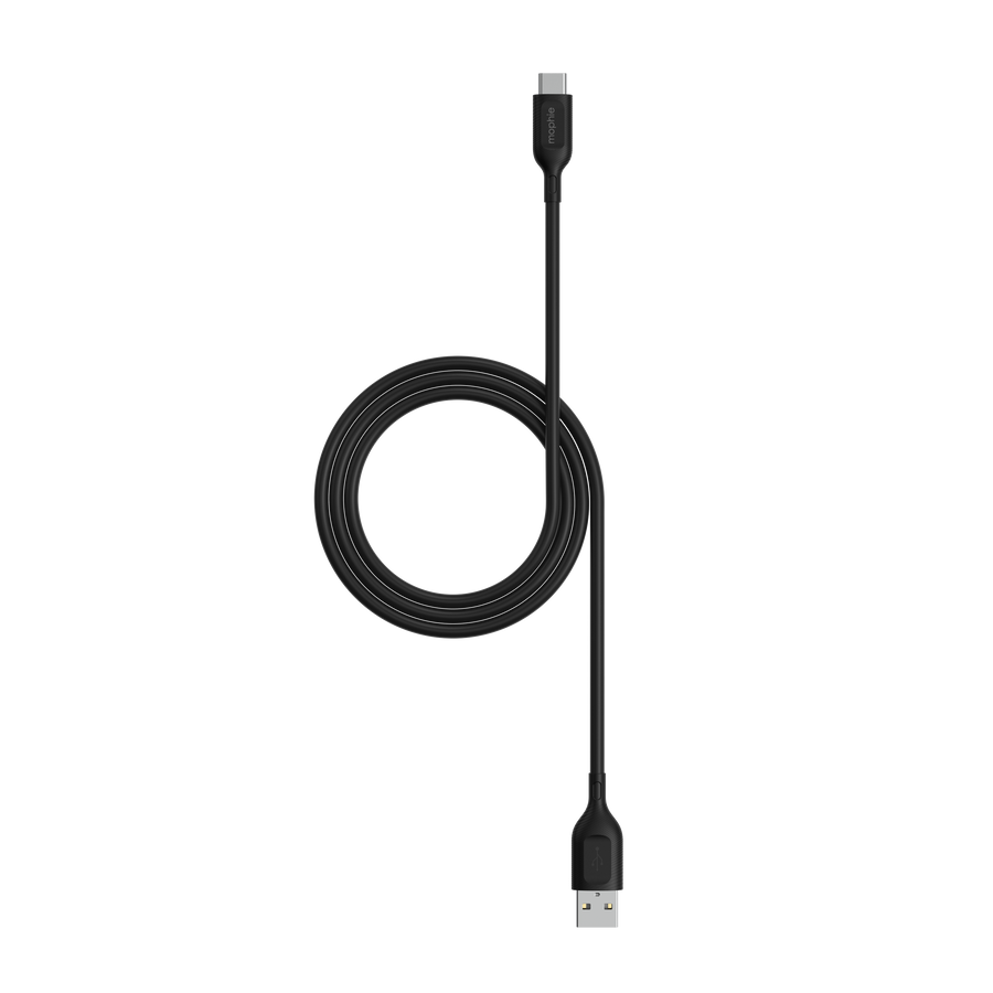 mophie essentials USB-C to USB-C 60W TPE charging and sync cable in black