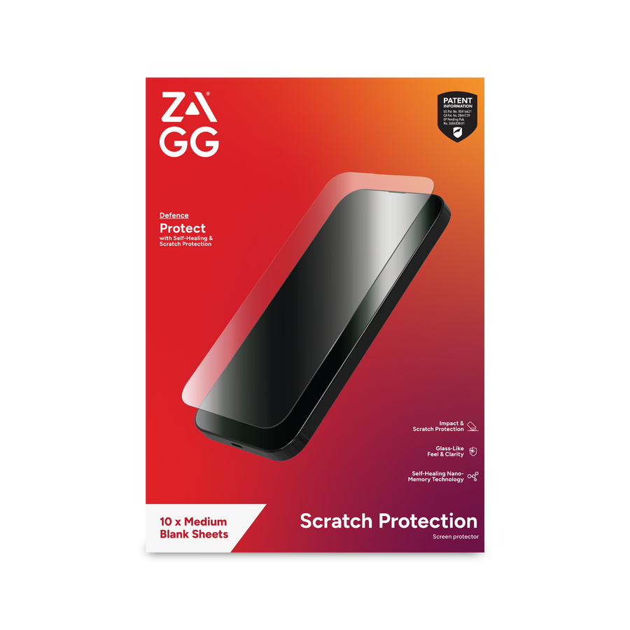 ZAGG on Demand Defence Film, 4 Layer, Medium (order in multiples of 10)
