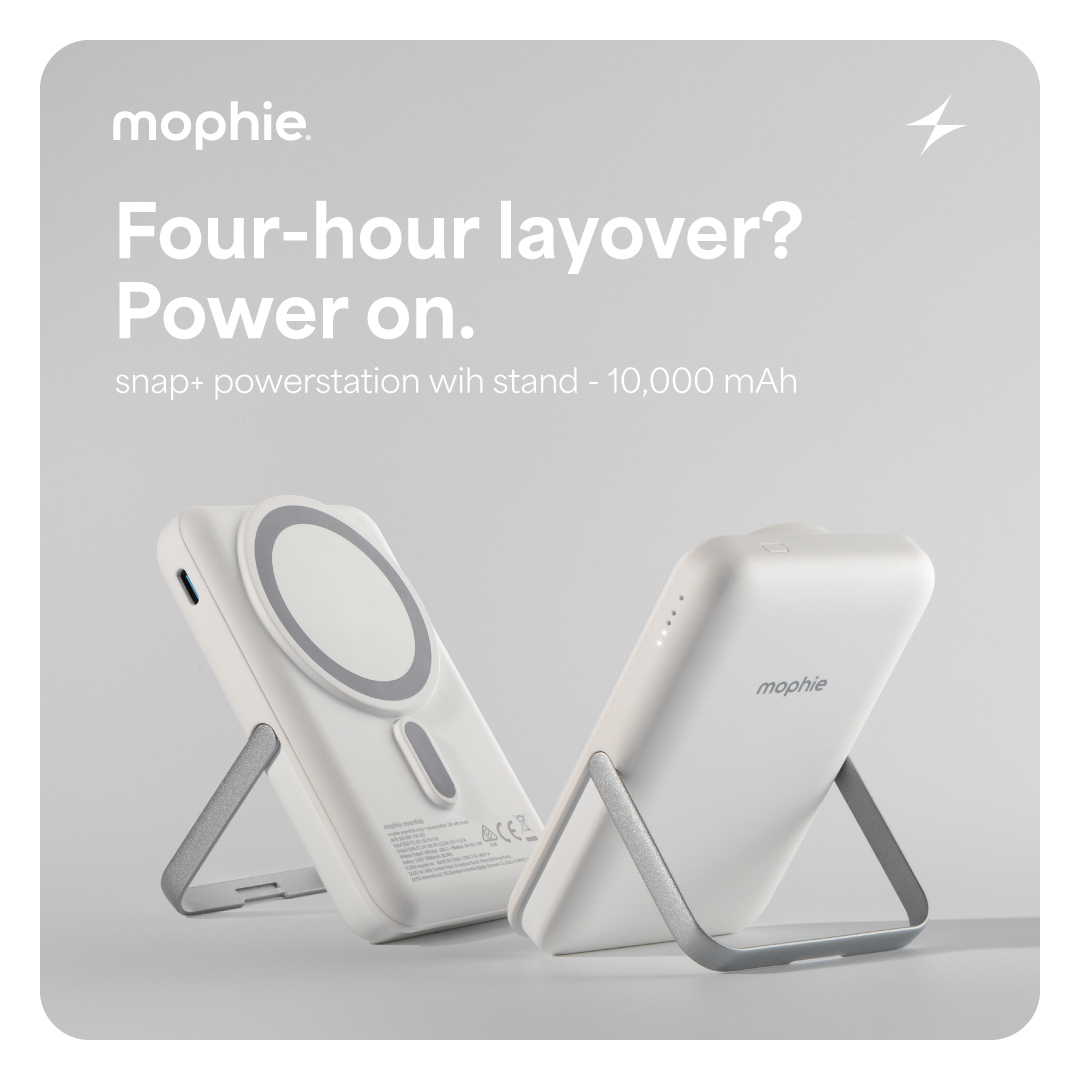 essentials snap+ powerstation 10K with stand, White
