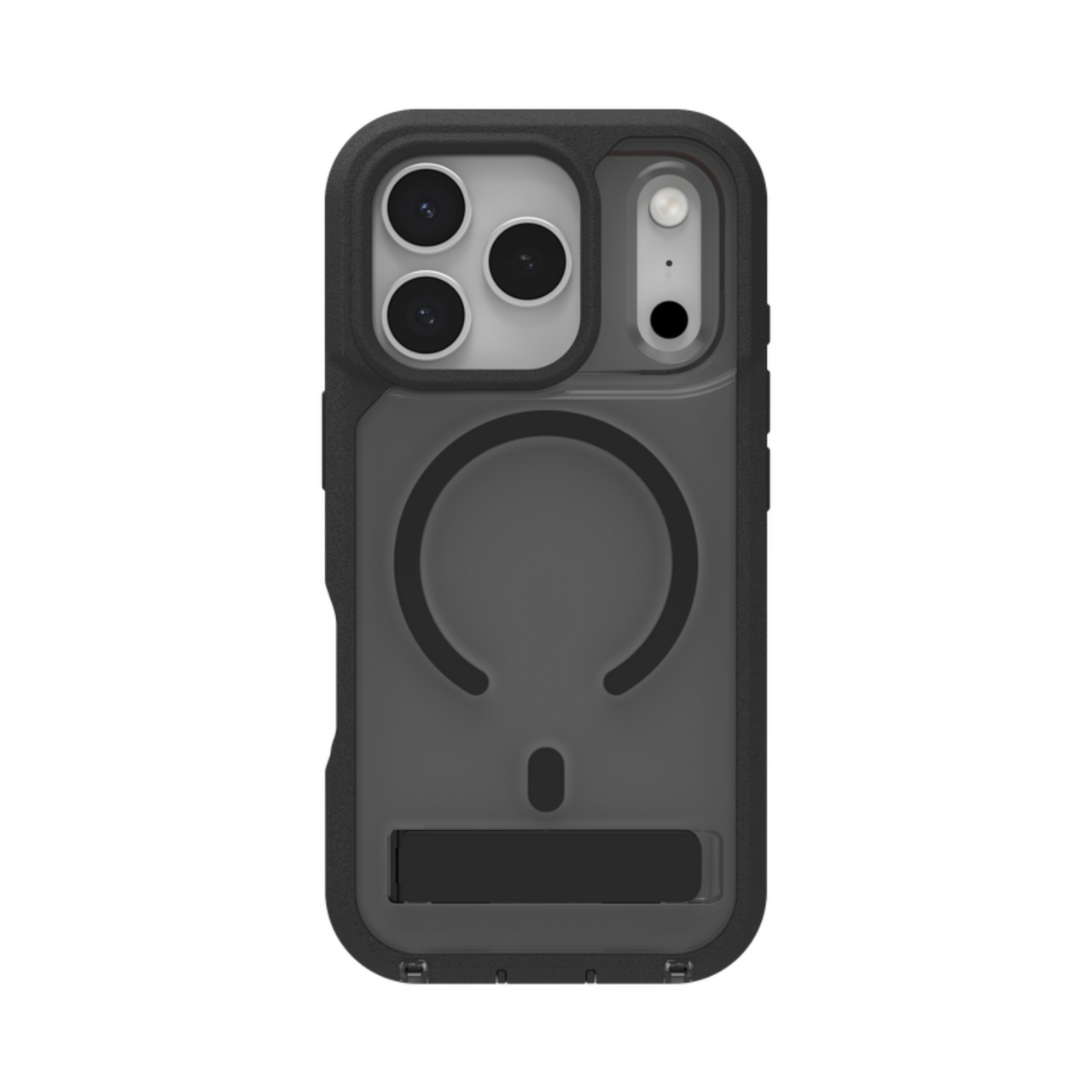Rainier C-Snap for MagSafe Phone Case with Stand | Smoke Black