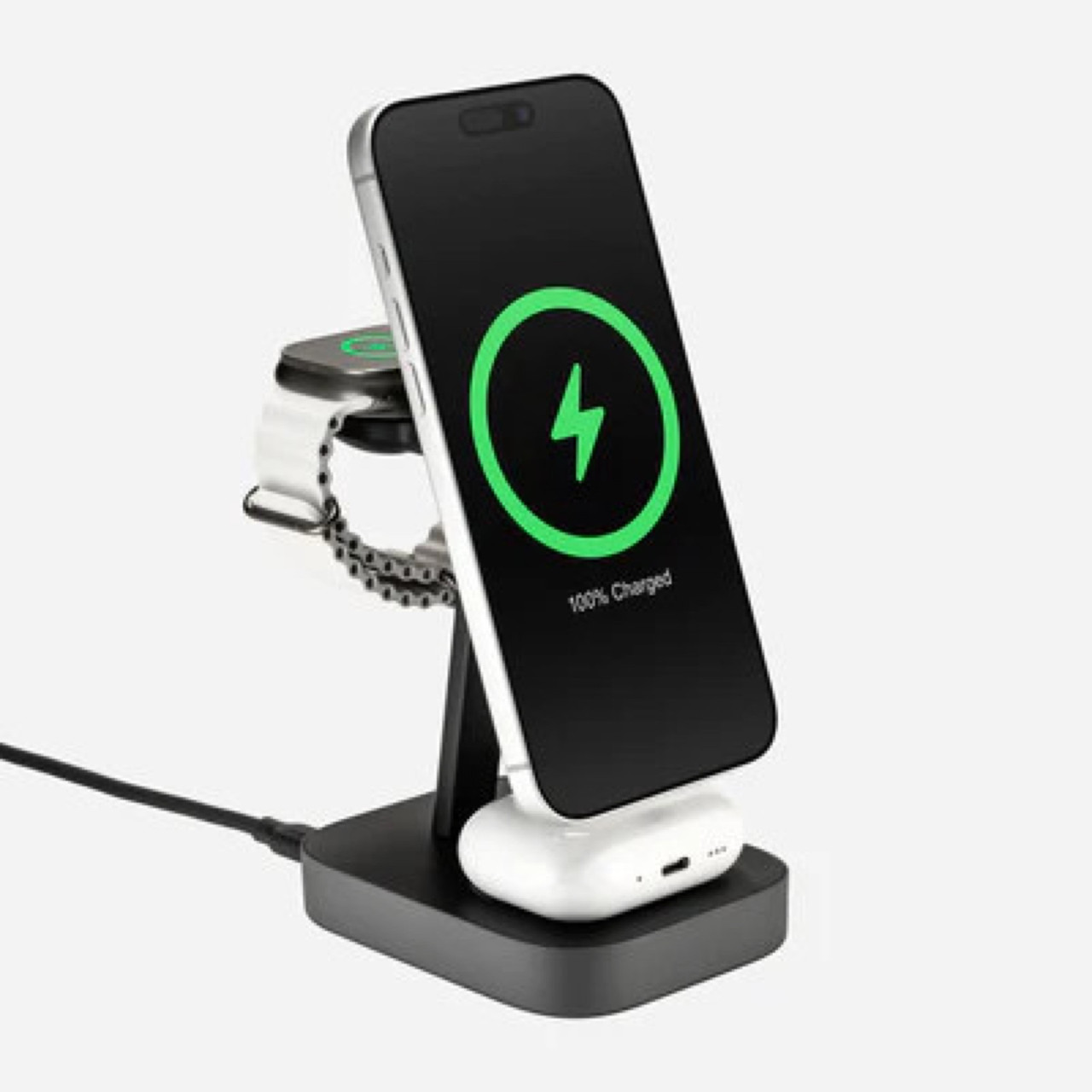 mophie 4-in-1 Wireless Charge Stand with StealthCharge Technology