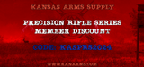 Exclusive Offer: Precision Rifle Series Members Save Big at Kansas Arms Supply