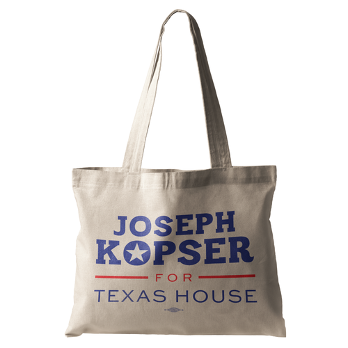 Joseph Kopser For Texas House (Natural Canvas Tote)
