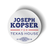 Joseph Kopser For Texas (2.5" x 2.5" Vinyl Sticker -- Pack of Two!)