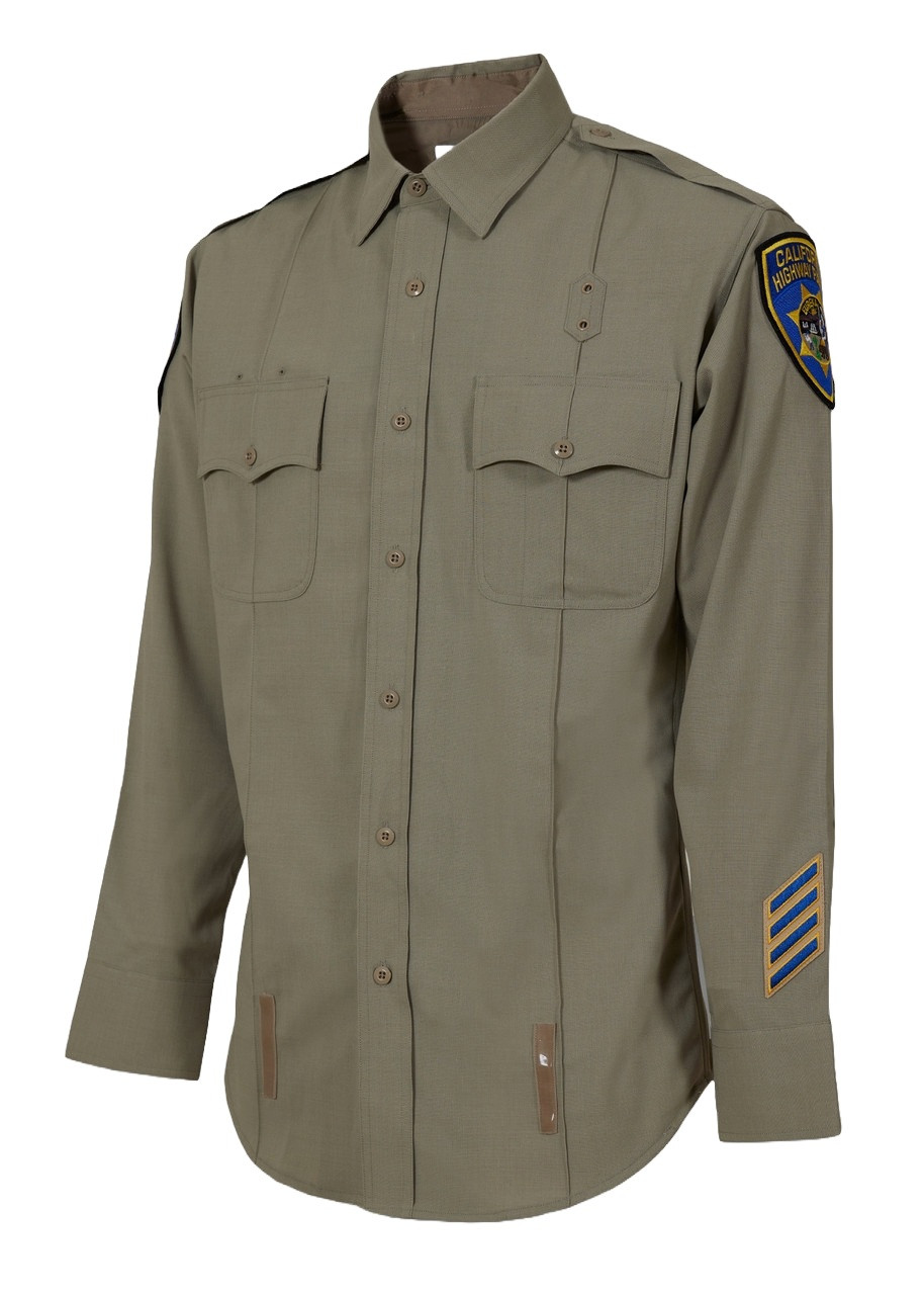 CHP Shirt, CHP long sleeve poly wool shirt, Poly Wool CHP