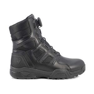 Side view of Blauer Clash V2 Waterproof 6" Boot highlighting BOA Fit System dial and waterproof B.DRY construction