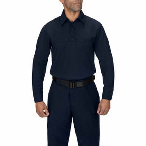 Officer wearing Blauer Wool ArmorSkin Base Shirt under ArmorSkin carrier