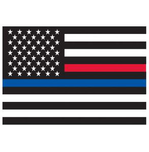 Rothco Thin Blue & Red Line U.S. Flag Decal 3x4 inch Rothco Thin Blue & Red Line U.S. Flag Decal 3x4 inch