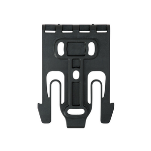 Close-up of Safariland QLS 19 holster adapter fork for QLS system Close-up of Safariland QLS 19 holster adapter fork for QLS system