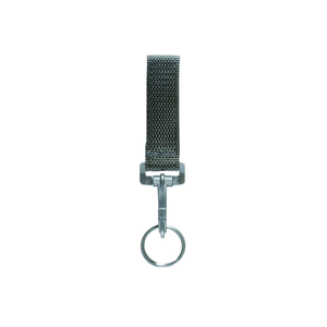 Close-up of AccuMold 7405 key holder with attached standard key ring Close-up of AccuMold 7405 key holder with attached standard key ring