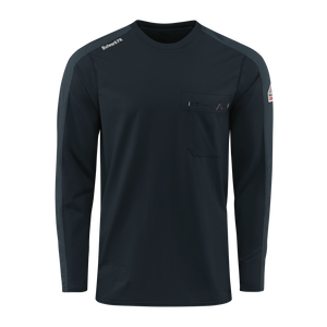 Front view of Bulwark FR men’s flex knit tee