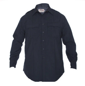 Distinction™ West Coast Long Sleeve Poly/Wool Shirt, Midnight Navy