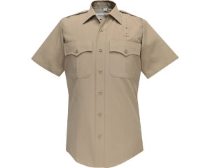 Flying Cross Deluxe Tropical Shirt, DELUXE TROPICAL 65/35 POLY RAYON MEN'S S/S  SHIRT ,Polyester Rayon Shirt, Tropical Weave Shirt, Law Enforcement Shirt,