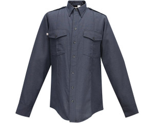 NFPA Compliant Nomex Men’s Long Sleeve FR Shirt in Navy NFPA Compliant Nomex Men’s Long Sleeve FR Shirt in Navy