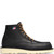 Side view of Danner Bull Run Moc Toe 6" Black ST boot highlighting steel toe protection and recraft able construction