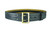 Black 2.25 inch AirTek Sam Browne duty belt close-up in plain finish Black 2.25 inch AirTek Sam Browne duty belt close-up in plain finish