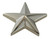 Five-pointed 1 Star Pin for law enforcement uniforms in silver finish Five-pointed 1 Star Pin for law enforcement uniforms in silver finish