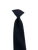 pre-tied clip-on tie in black polyester/wool blend