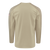 Back view of men’s flame-resistant flex knit work t-shirt, khaki