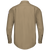 Back view of men’s iQ Series Endurance flame-resistant work shirt in khaki