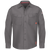 Front view of men’s iQ Series Endurance FR work shirt in grey