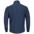 Back view of flame-resistant fleece jacket for workwear in navy