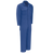 Side angle view showing elastic waist inserts on FR coverall