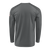 Back view of flame-resistant flex knit henley, charcoal