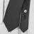 Clip-on necktie showing pre-tied knot and buttonholes