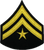 FTO/Corporal Chevrons with Star, Medium Gold on Black