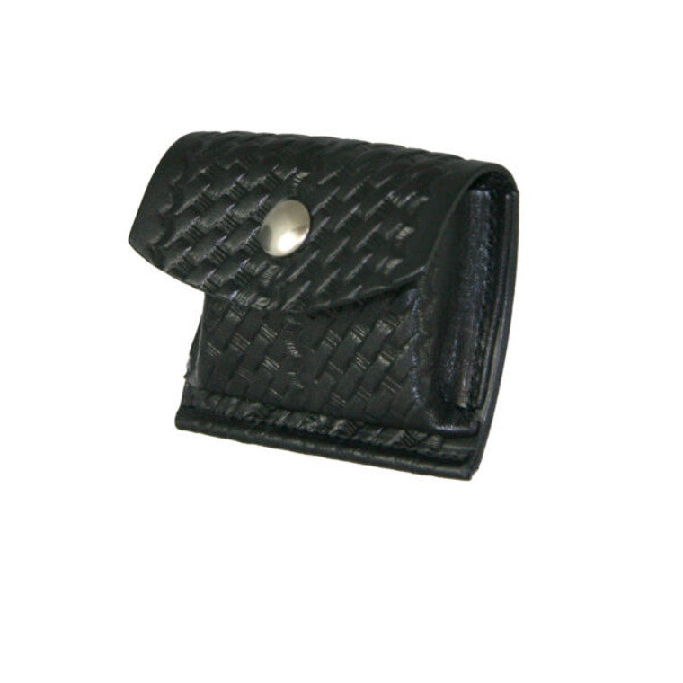 Front view of Boston Leather Glove/Mask Pouch showing sleek leather finish Front view of Boston Leather Glove/Mask Pouch showing sleek leather finish