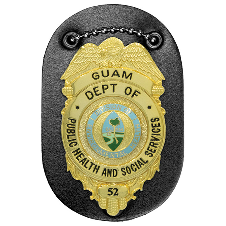 Universal Oval Badge Holder, law enforcement badge holder,  police badge holder, oval badge holder for uniform,