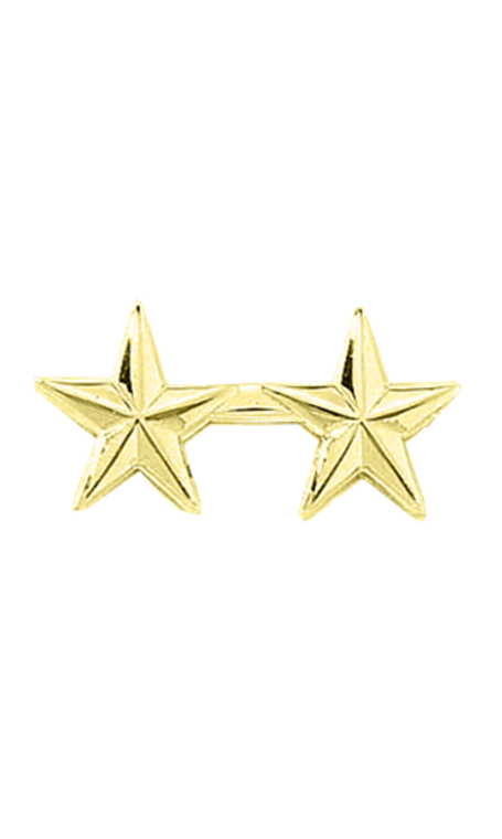 2 Gold Star 1/2 inch gold finish 2 Gold Star 1/2 inch gold finish