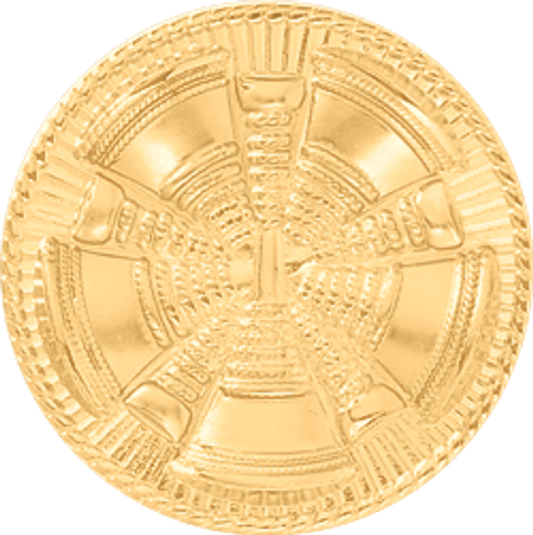 Blackinton Chief Cap Badge with Hi-Glo finish