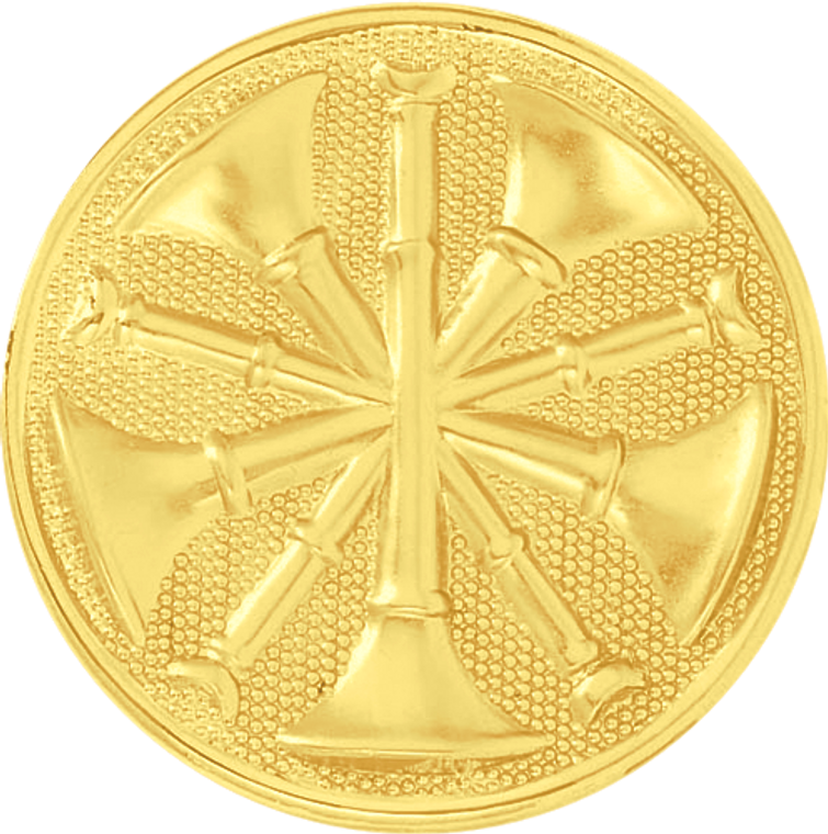 Blackinton Fire Chief Hat Badge in gold finish Blackinton Fire Chief Hat Badge in gold finish