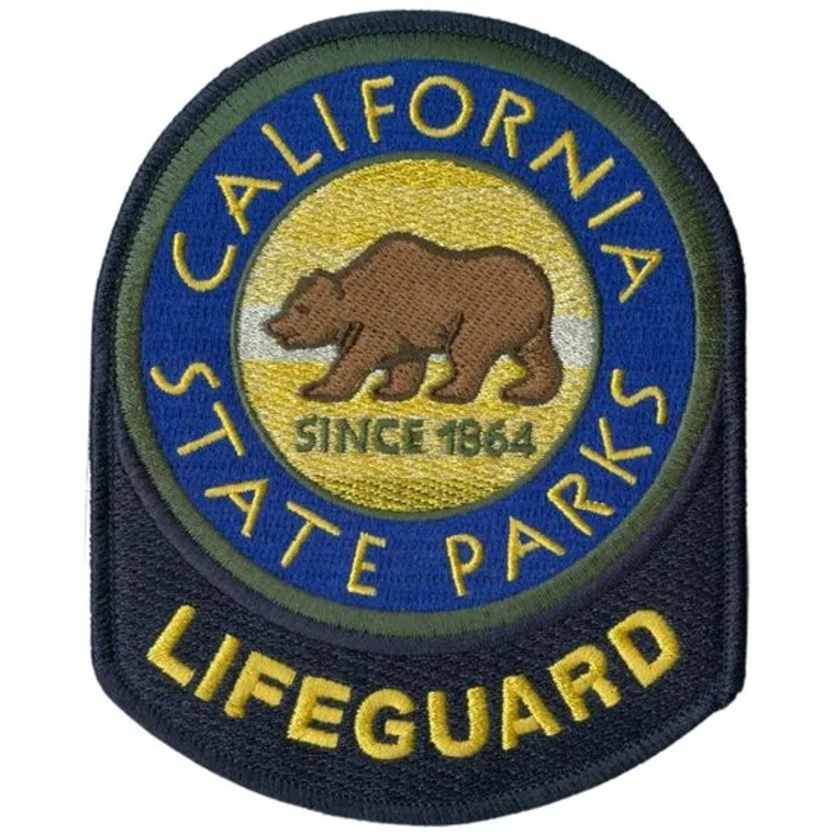 California State Parks Lifeguard Patch 4x5" embroidered emblem