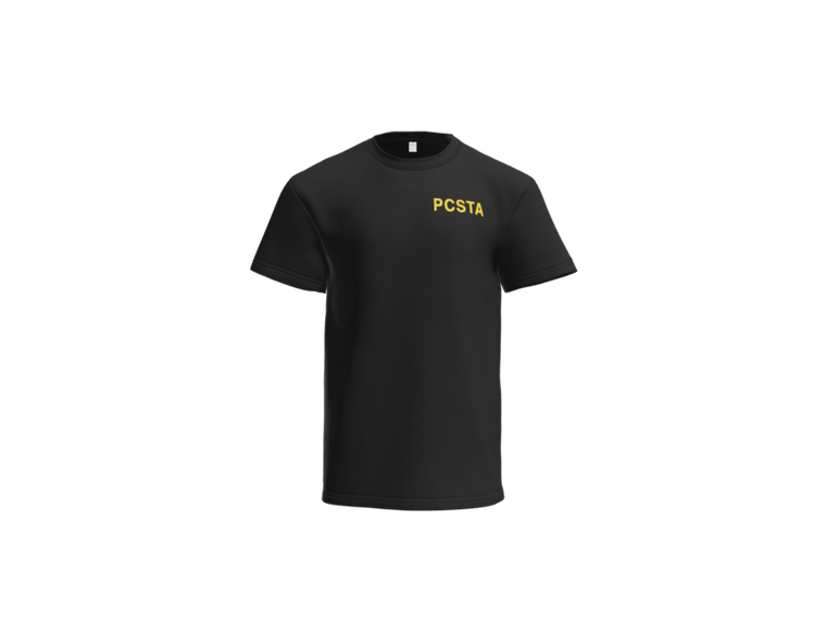 PCSTA T-shirt, front