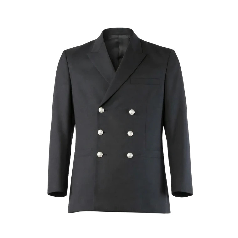 Prestige Class A Jacket, Double-Breasted, Wool Blend.  Naval Navy (Black)
