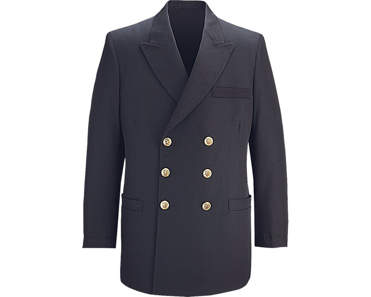 Flying Cross Service Dress Coat ,Double-Breasted Military Coat, FLYING CROSS 55/45 POLY WOOL MEN'S SERVICE DRESS BLUE COAT