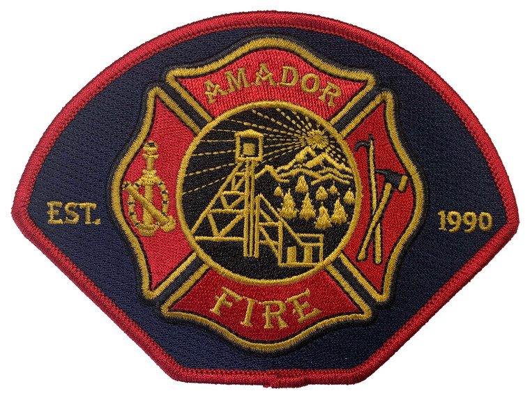 Amador Fire Department Patch, Amador Fire District ,Cal fire , CAL FIRE shoulder patch, California firefighter patches,   Cal fire , CAL FIRE shoulder patch, California firefighter patches, CAL FIRE embroidered patches ,Fire department badge patches , Fire department patch sewing ,