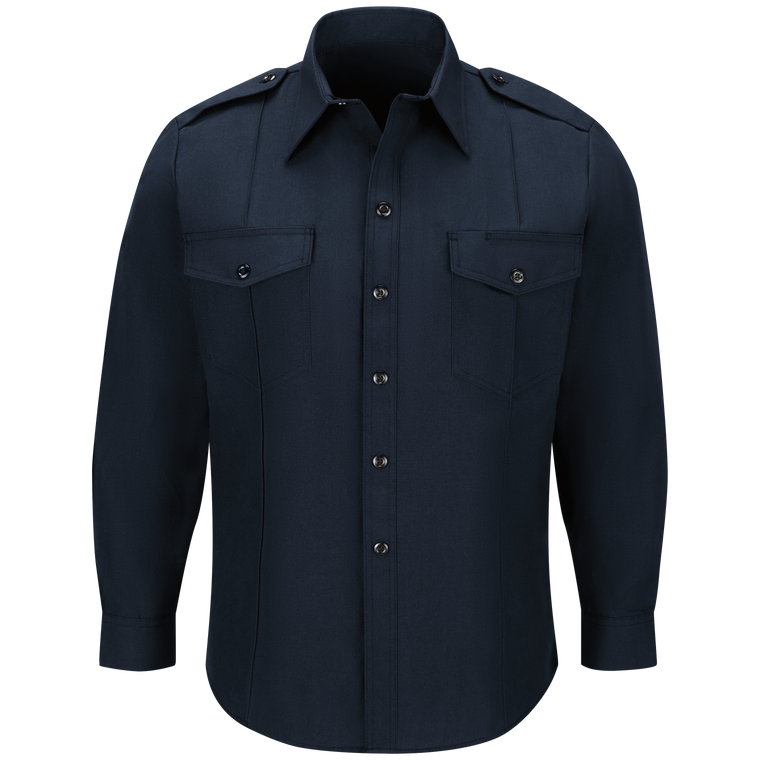 FSC4 (715NX45) , Fire Chief Shirt with Working Epaulets, Long Sleeve , Fire fighter shirt
