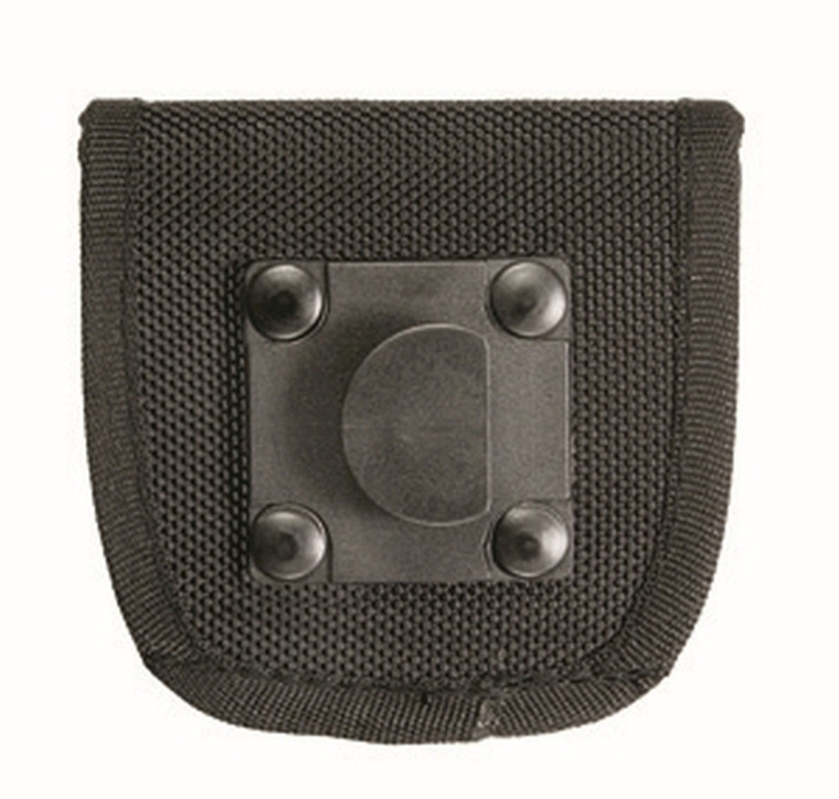 Front view of Ballistic Spare Swivel Mount 2x2" in black ballistic nylon
